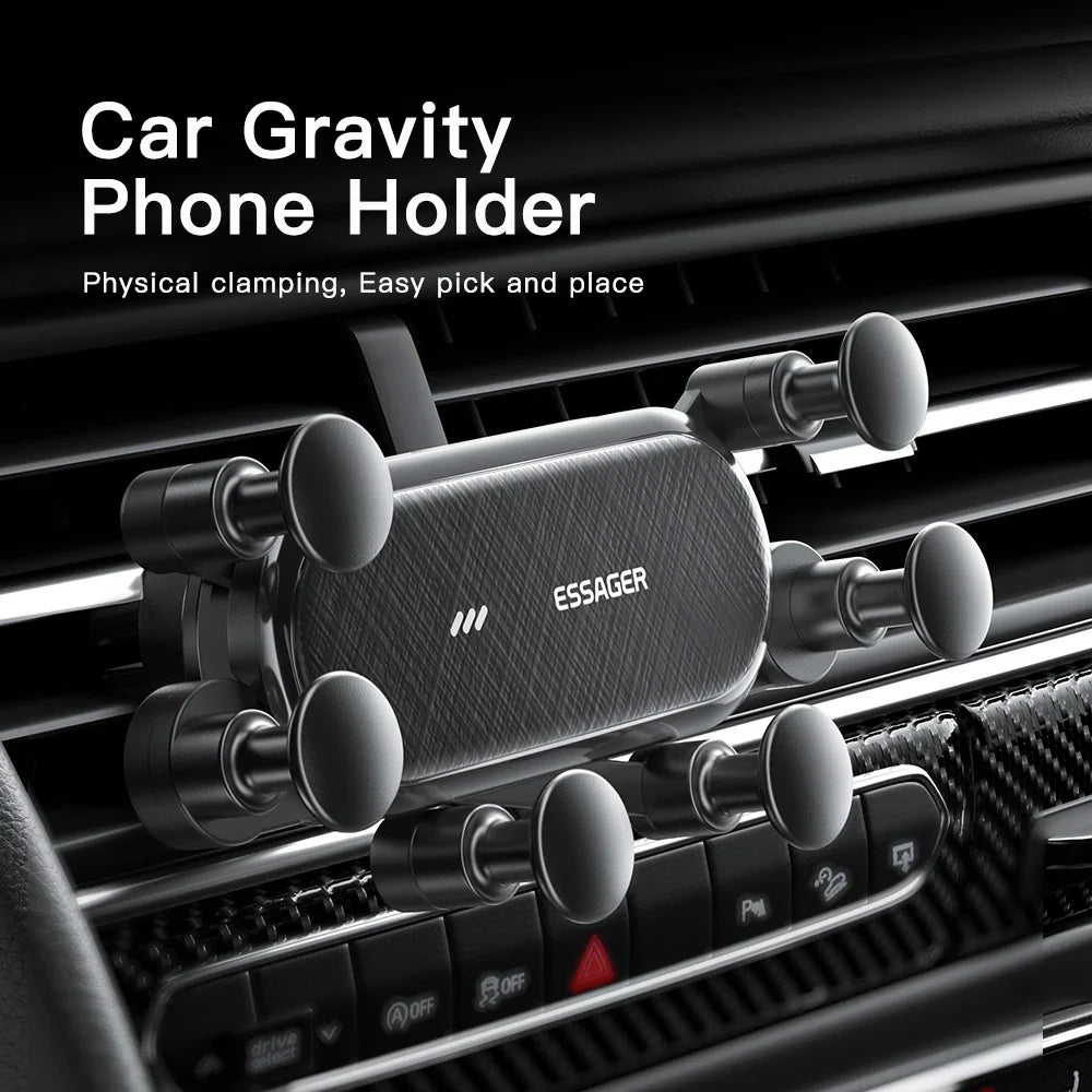 Essager Car Phone Holder: Secure Air Vent Mount for iPhone Xiaomi  ourlum.com   