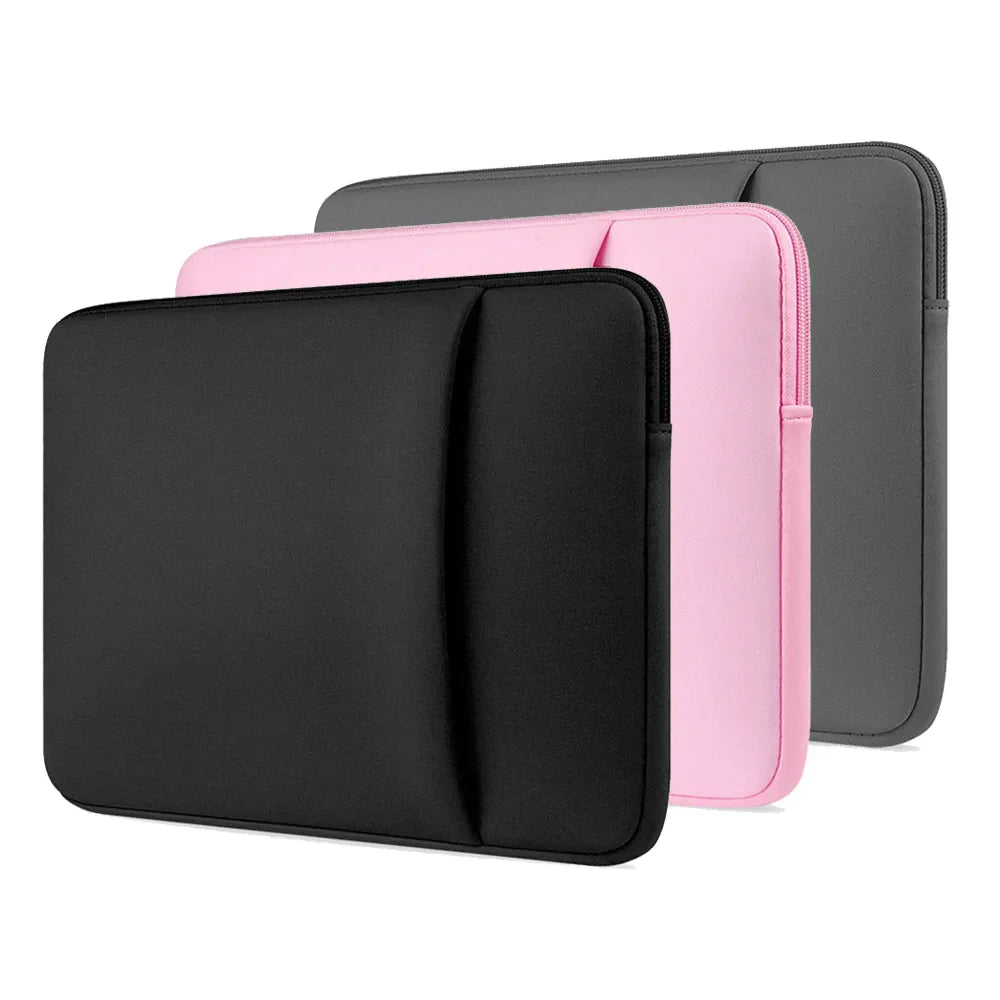Slim Laptop Sleeve Bag with Front Pocket for MacBook Air Pro Retina Xiaomi HP Dell Acer Notebook  ourlum.com   