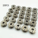 Stainless Steel Sewing Machine Bobbins Set - Pack of 10-25 Pieces  ourlum.com   