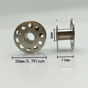 Stainless Steel Sewing Machine Bobbins Set - Pack of 10-25 Pieces  ourlum.com   