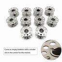 Stainless Steel Sewing Machine Bobbins Set - Pack of 10-25 Pieces  ourlum.com   