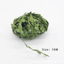 Handcrafted Silk Leaf-Shaped Greenery Wreath Kit - 10 Meter DIY Wedding Decoration Craft  ourlum.com   