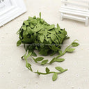 Handcrafted Silk Leaf-Shaped Greenery Wreath Kit - 10 Meter DIY Wedding Decoration Craft  ourlum.com   