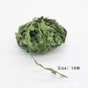 Handcrafted Silk Leaf-Shaped Greenery Wreath Kit - 10 Meter DIY Wedding Decoration Craft  ourlum.com 10 Meter  