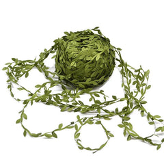 Green Leaf Silk Artificial Wedding Craft Decor Kit: Nature-Inspired Bouquet Wreath
