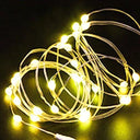 Festive LED Light String Set with Waterproof Copper Wire - Versatile DIY Fairy Lights for Parties and Decorations  ourlum.com Yellow 1M-6PCS 