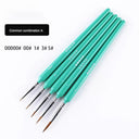 Miniature Weasel Hair Painting Brushes Set - 10 Pieces  ourlum.com 00000 00 1 3 5 green  