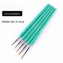 Miniature Weasel Hair Painting Brushes Set - 10 Pieces  ourlum.com 00000 00 2 4 6 green  