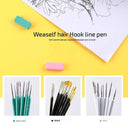 Miniature Weasel Hair Painting Brushes Set - 10 Pieces  ourlum.com   