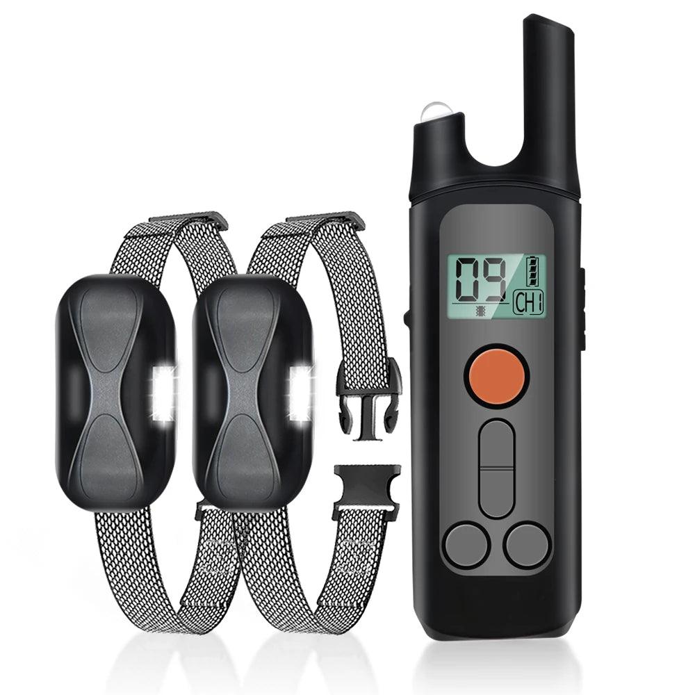 Waterproof Remote Dog Training Collar with LCD Display - 1000m Range  ourlum.com   