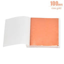 Elevate Your DIY Projects with Imitation Gold Silver Foil Paper - 100/200 Sheets  ourlum.com 100pcs rose gold  