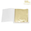 Elevate Your DIY Projects with Imitation Gold Silver Foil Paper - 100/200 Sheets  ourlum.com 100pcs champagne1  