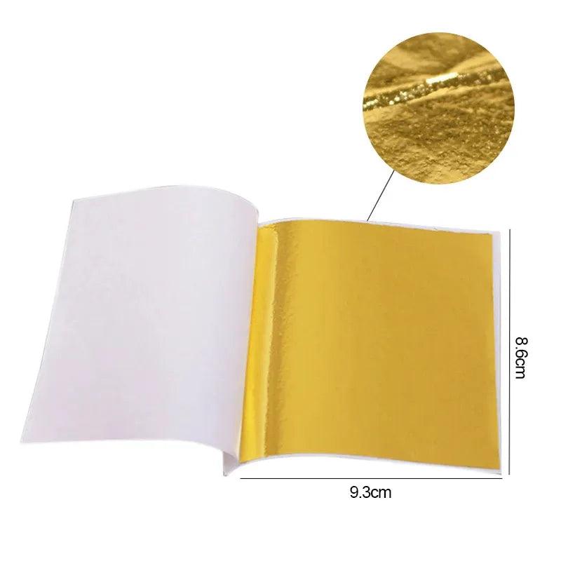 Elevate Your DIY Projects with Imitation Gold Silver Foil Paper - 100/200 Sheets  ourlum.com   