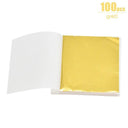 Elevate Your DIY Projects with Imitation Gold Silver Foil Paper - 100/200 Sheets  ourlum.com 100pcs gold1  