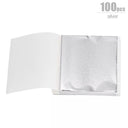 Elevate Your DIY Projects with Imitation Gold Silver Foil Paper - 100/200 Sheets  ourlum.com 100pcs silver  