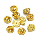 High-Quality Metal Pin Backs for DIY Jewelry Making and Crafts  ourlum.com Gold Base  