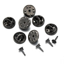 High-Quality Metal Pin Backs for DIY Jewelry Making and Crafts  ourlum.com Black  Set  