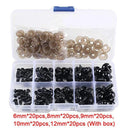 Enhance your Handmade Creations with 100pcs 6-12mm Black Plastic Safety Eyes  ourlum.com 100pcs box 5mm 