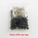 Enhance your Handmade Creations with 100pcs 6-12mm Black Plastic Safety Eyes  ourlum.com 100pcs opp 5mm 