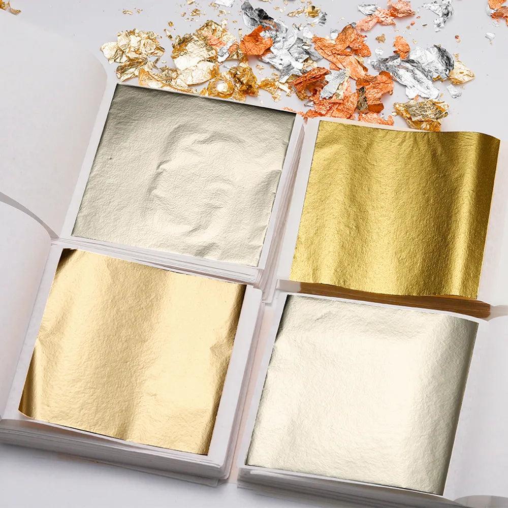 Elegant Imitation Gold Foil Paper Leaf for Resin Crafts and Jewelry Making  ourlum.com   