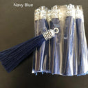 Small Silk Tassel Earrings DIY Jewelry Making Kit with Silver Caps  ourlum.com color 15 10 Pcs 