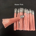 Small Silk Tassel Earrings DIY Jewelry Making Kit with Silver Caps  ourlum.com color 18 10 Pcs 