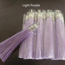 Small Silk Tassel Earrings DIY Jewelry Making Kit with Silver Caps  ourlum.com color 21 10 Pcs 