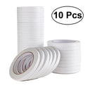 Crafting Essential: Pack of 10 Double-Sided Adhesive Tapes - 1.2x800cm  ourlum.com White 0.5X800cm 