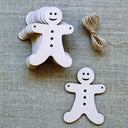 Bulk Pack of 10 Wooden Christmas Ornaments with Holes - DIY Crafts and Decorations  ourlum.com A  