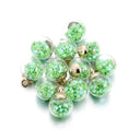 Whimsical Star Sequins Glass Ball Pendants Set for DIY Jewelry Making  ourlum.com Green star  