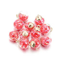 Whimsical Star Sequins Glass Ball Pendants Set for DIY Jewelry Making  ourlum.com Red star  