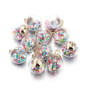 Whimsical Star Sequins Glass Ball Pendants Set for DIY Jewelry Making  ourlum.com Multicolor star  