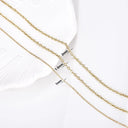 Gold Stainless Steel Link Necklace Chains Set of 10 - DIY Crafts and Jewelry Making Kit  ourlum.com   