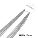 Gold Stainless Steel Link Necklace Chains Set of 10 - DIY Crafts and Jewelry Making Kit  ourlum.com Steel Color-1.5mm 50cm 