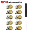 Metal Jeans Buttons Repair Kit - 10Pcs 17mm No-Sew Screw-on Replacement Set  ourlum.com A with Screwdriver  