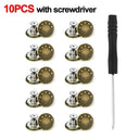 Metal Jeans Buttons Repair Kit - 10Pcs 17mm No-Sew Screw-on Replacement Set  ourlum.com B with Screwdriver  