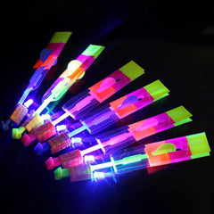 Shimmering Night Rocket LED Slingshot: Light Up Sky Fun