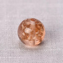 Luminous Handmade Lampwork Glass Beads Set for Jewelry Making  ourlum.com Pinkish Brown 6mm United State