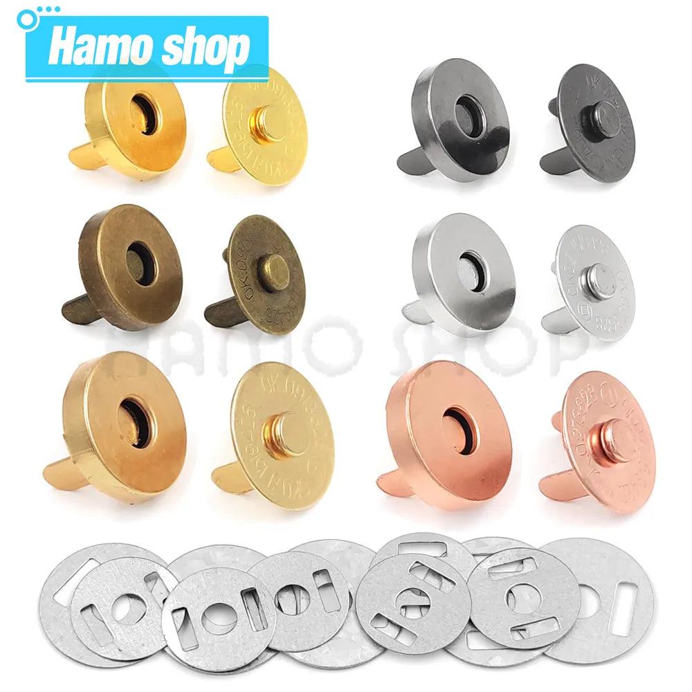 Brass Magnetic Snap Fasteners Kit - Versatile Clasps for Handbags, Purses, and DIY Crafts  ourlum.com   