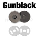 Brass Magnetic Snap Fasteners Kit - Versatile Clasps for Handbags, Purses, and DIY Crafts  ourlum.com Gunblack 14mm 