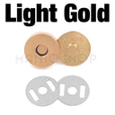 Brass Magnetic Snap Fasteners Kit - Versatile Clasps for Handbags, Purses, and DIY Crafts  ourlum.com Light Gold 14mm 