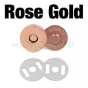 Brass Magnetic Snap Fasteners Kit - Versatile Clasps for Handbags, Purses, and DIY Crafts  ourlum.com Rose Gold 14mm 