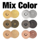 Brass Magnetic Snap Fasteners Kit - Versatile Clasps for Handbags, Purses, and DIY Crafts  ourlum.com 12pcs Mix 6 Colors 14mm 