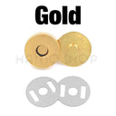 Brass Magnetic Snap Fasteners Kit - Versatile Clasps for Handbags, Purses, and DIY Crafts  ourlum.com Gold 14mm 