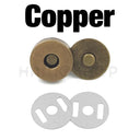 Brass Magnetic Snap Fasteners Kit - Versatile Clasps for Handbags, Purses, and DIY Crafts  ourlum.com Copper 14mm 