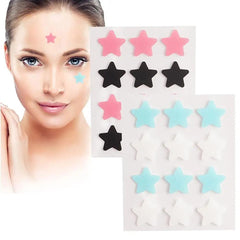 Star-Shaped Hydrocolloid Acne Treatment Patches for Clear Skin