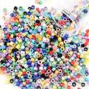 Japanese Glass Seed Beads Assortment - 1200pcs 2mm for Jewelry Making and DIY Crafts  ourlum.com PZ527 2mm 1200pcs-bottle 