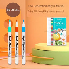 Kids Art Kit: Vibrant Acrylic Paint Pens for Rock, Ceramic, Wood - Creative Supplies