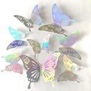 3D Hollow Butterfly Wall Sticker Set - Elegant Home Decor and DIY Gift  ourlum.com   