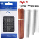 Stainless Steel Side Threading Sewing Needles Set  ourlum.com Style C  